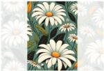 Dovido Öntapadó tapéta retro margaréták levelekkel - 196x270