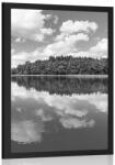 Dovido Poszter természet a nyári időszakban fekete fehérben - 60x90 silver