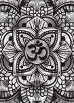 Dovido Tapéta egészség Mandala fekete fehérben - 196x270