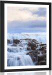 Dovido Poszter paszportuval vízesések Izlandon - 30x45 black