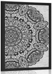 Dovido Poszter virágos Mandala fekete fehérben - 20x30 black