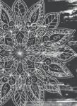 Dovido Tapéta Mandala struktúra fekete fehérben - 196x270