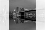 Dovido Fotótapéta fekete fehér Manhattan tükörképe a vízben - 245x270