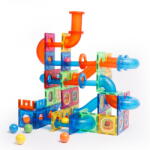 MAGPLAYER Set de constructie magnetic Marble Run cu 171 piese pentru copii (MPL-171)