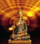 Dovido Öntapadó tapéta Buddha szobor absztrakt elemekkel - 245x270