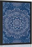 Dovido Poszter kék Mandala absztrakt mintával - 30x45 white