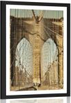 Dovido Poszter paszpartuval, Manhattan híd New Yorkban. - 30x45 black