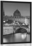 Dovido Poszter káprázatos párizsi panoráma fekete-fehérben - 40x60 silver