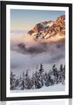 Dovido Poszter paszportuval Krkonoše a hótakaróban - 60x90 black