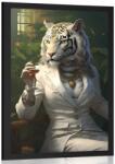 Dovido Poszter: állati gengszter tigris - 60x90 white
