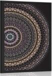 Dovido Poszter Mandala mintával lila színekben - 30x45 black