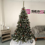 Sersimo Brad artificial Frasin de Munte 240 cm, nins, cu merisoare rosii (SRS0974)