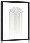 Dovido Poszter minimalista szivárvány Mid-Century. - 60x90 silver