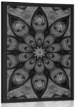 Dovido Poszter hipnotikus Mandala fekete fehérben - 30x45 black