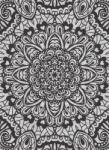 Dovido Tapéta virígos Mandala fekete fehérben - 196x270