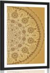 Dovido Poszter paszportuval díszítő Mandala csipkével - 40x60 black