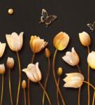 Dovido Tapéta tulipánok arany motívummal - 245x270