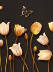 Dovido Öntapadó tapéta tulipánok arany motívummal - 196x270