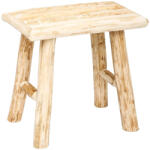 Atmosphera Créateur d'intérieur Taburet din lemn natur Atmosphera Woody, 31 cm, bej (JJ-140101)