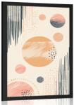 Dovido Poszter elegáns körök Peach Fuzz - 30x45 black