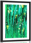 Dovido Poszter paszportuval zöld virágok - 20x30 white