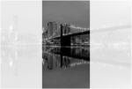 Dovido Öntapadó fotótapéta fekete fehér Manhattan-i híd - 147x270