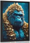 Dovido Poszter kék-arany gorilla - 60x90 black