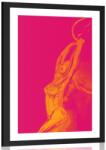 Dovido Poszter paszportuval világos női sziluett - 30x45 white