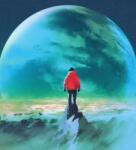 Dovido Tapéta ember a hegy tetején - 245x270