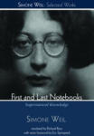 Wipf & Stock Publishers First and Last Notebooks | Simone Weil