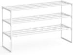 SONGMICS Suport pentru pantofi SONGMICS cu 3 niveluri, metalic, alb, 12-15 perechi (EZ-LSA303W03) Pantofar