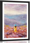 Dovido Poszter paszportuval a sárga ruhás lány - 30x45 no frame
