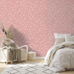 Dovido Öntapadó tapéta rózsaszín apró virágok - 539x363