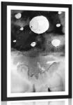 Dovido Poszter paszportuval éjjeli égbolt - 20x30 white