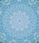Dovido Tapéta meditáció Mandala kék alapon - 245x270