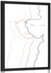 Dovido Poszter női arc kontúrjai - 60x90 white