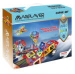 MAGPLAYER Joc de constructie magnetic MAGPLAYER cu 98 piese pentru copii 3+ ani (MPA-98)