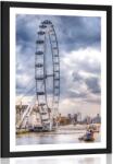 Dovido Poszter paszpartuval: egyedi London és a Temze folyó - 40x60 white
