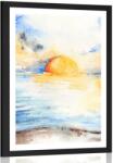 Dovido Poszter paszportuval fényes naplemente a tengernél - 40x60 no frame