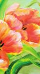 Dovido Tapéta piros tulipán vintage kivitelben - 147x270