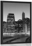 Dovido Poszter éjjei New York fekete fehérben - 20x30 no frame