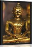 Dovido Poszter Buddha absztrakt háttérrel - 40x60 silver