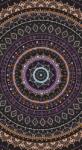 Dovido Tapéta Mandala nap mintával lila színben - 147x270