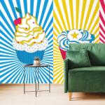 Dovido Öntapadó tapéta pop art cupcakes - 539x363