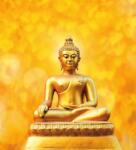 Dovido Öntapadó fotótapéta arany Buddha szobor - 245x270