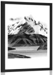 Dovido Poszter paszportuval gyönyörű hegyi táj fekete-fehérben - 40x60 black