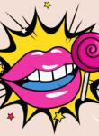 Dovido Öntapadó tapéta édes pop art nyalóka - 196x270