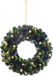 MagicHome Coronita decorativa de Craciun MagicHome, albastru-verde-auriu, 29 cm (8091864)