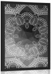 Dovido Poszter fekete fehér Mandala - 20x30 no frame