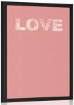 Dovido Poszter egyszerű Love felirattal - 40x60 white